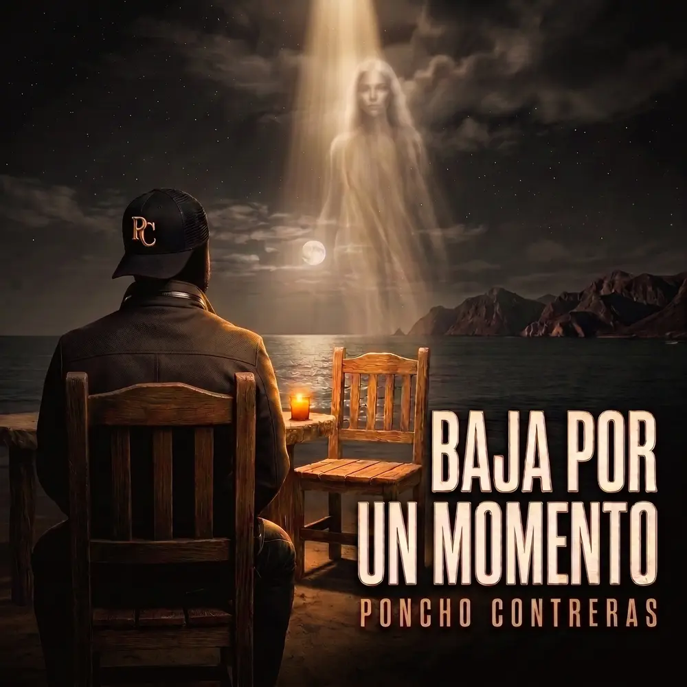 Portada de Baja por un Momento de Poncho Contreras